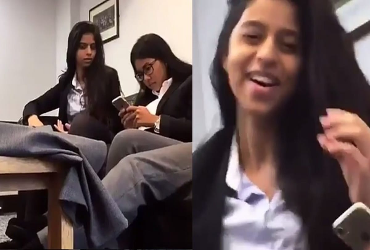 SRKs daughter Suhana Khans classroom video is going viral on internet