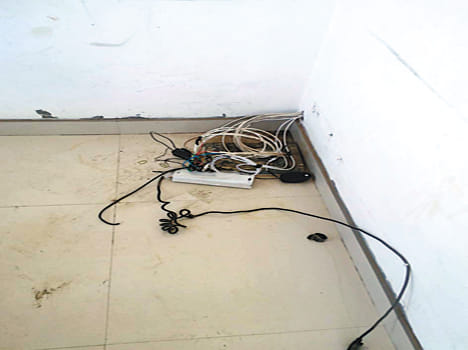 Employees strapped on mortgage-made petrol pump