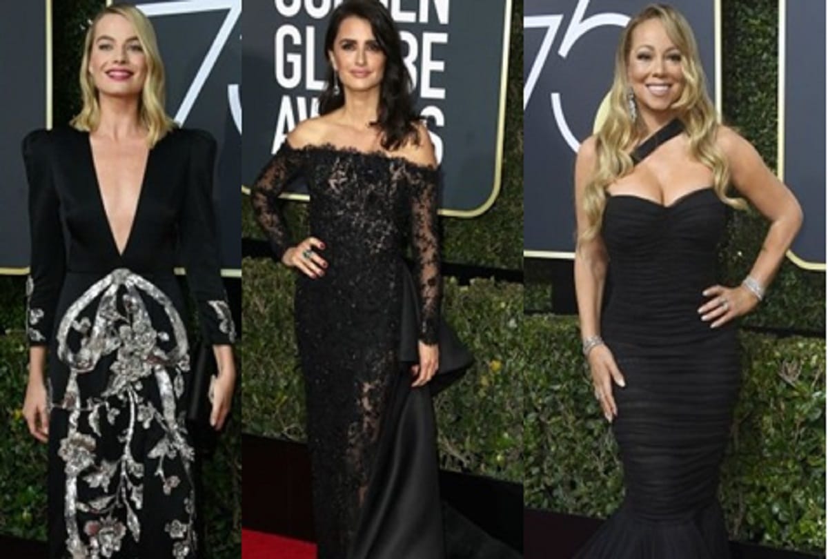 Golden Globes 2018 Red Carpet Witness Hollywood Stars Shining In Black