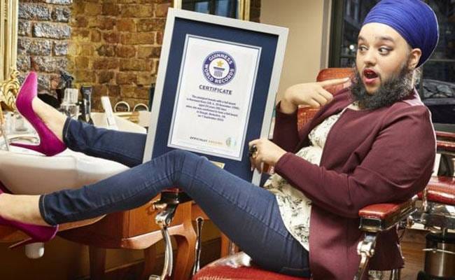 youngest bearded woman Harnaam Kaur name record in Guinness book of World Record 