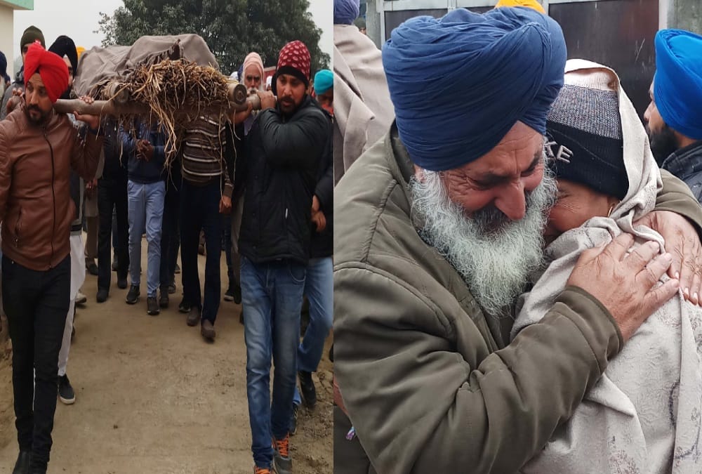 Funeral photos of Bloody conflict before nagar kirtan in sitarganj