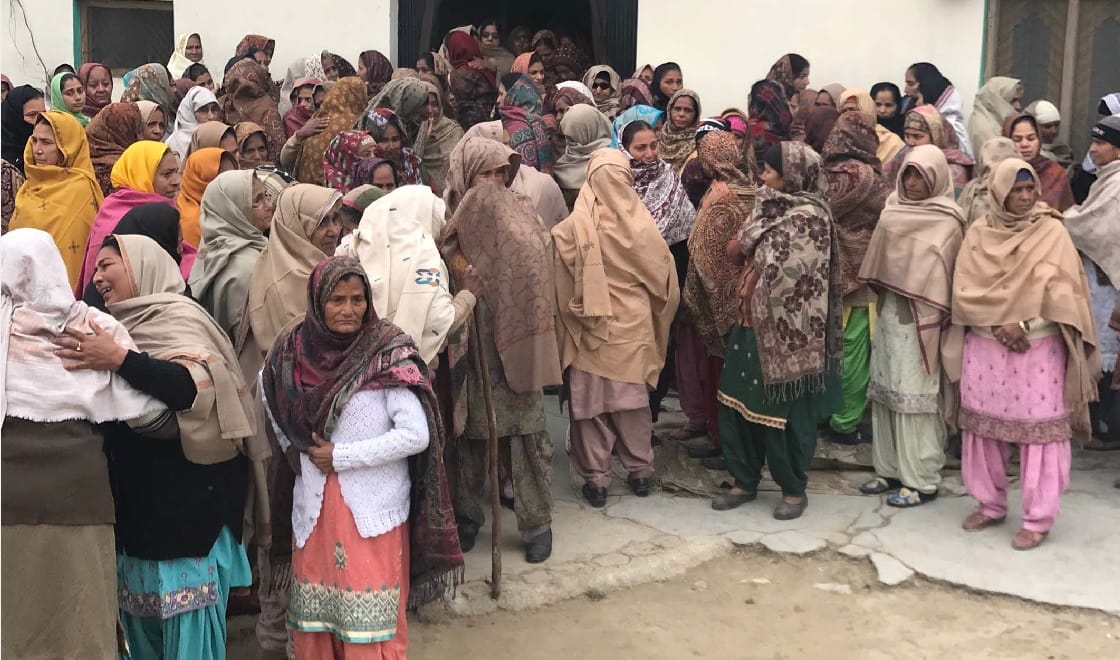 Funeral photos of Bloody conflict before nagar kirtan in sitarganj