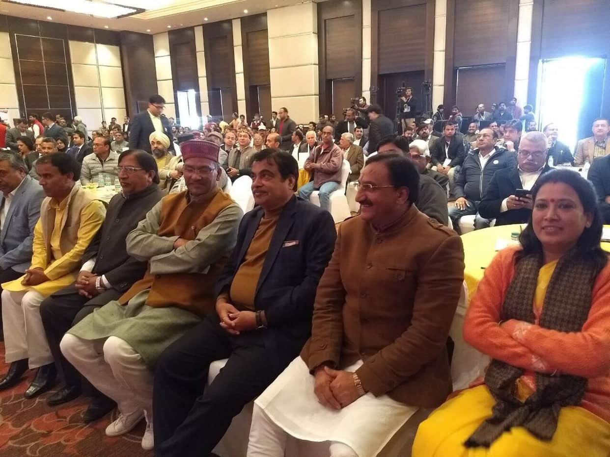 nitin gadkari in amar ujala uttarakhand uday samwad 2018