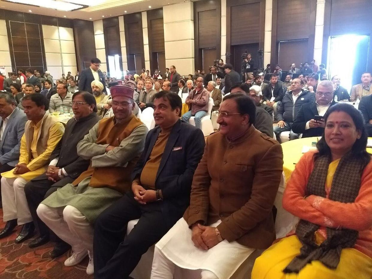 nitin gadkari in amar ujala uttarakhand uday samwad 2018