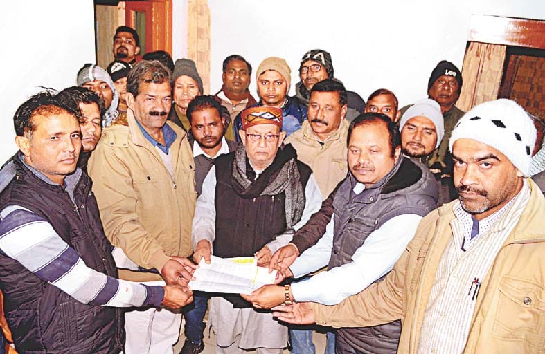 protest of mp in rampur