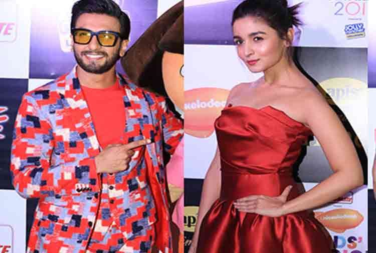 ranveer singh destroyed expensive dress of alia bhatt in a function