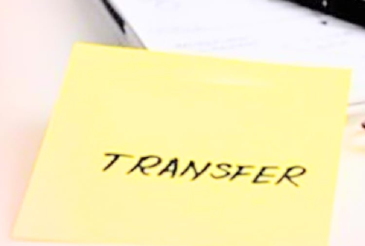 many officers transferred in Commercial tax department