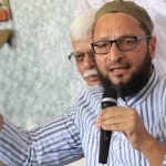 Shoe threw at AIMIM chief asaduddin owaisi in mumbai when he was opposing on triple talaq bill
