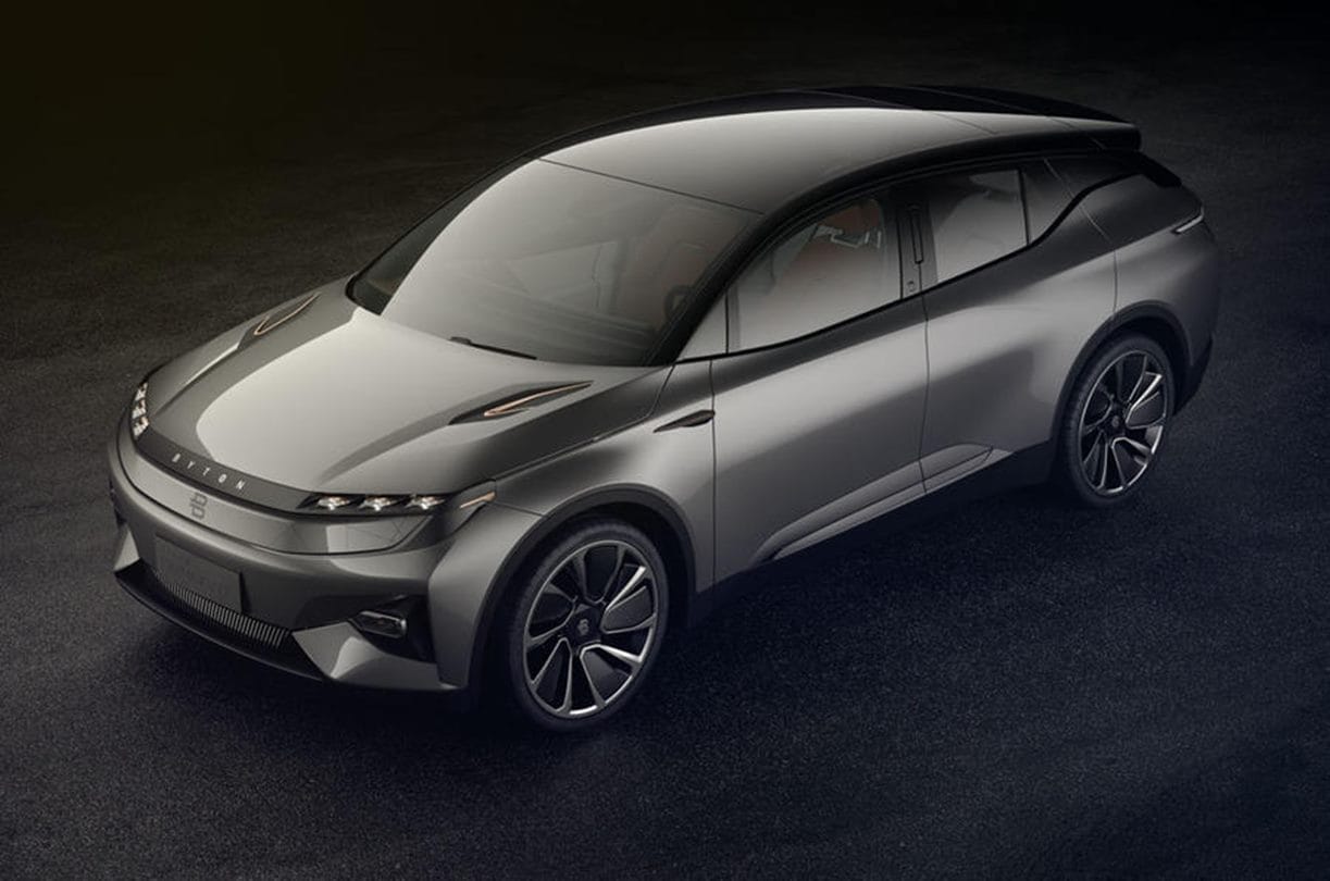 Byton Concept Electric SUV with 49 inch screen in Dashboard