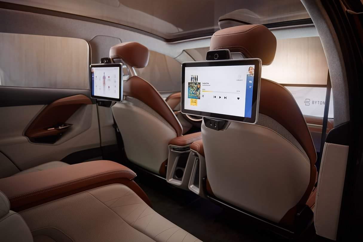 Byton Concept Electric SUV with 49 inch screen in Dashboard