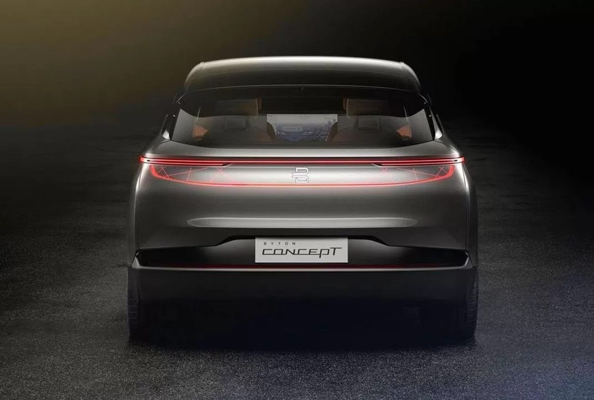 Byton Concept Electric SUV with 49 inch screen in Dashboard