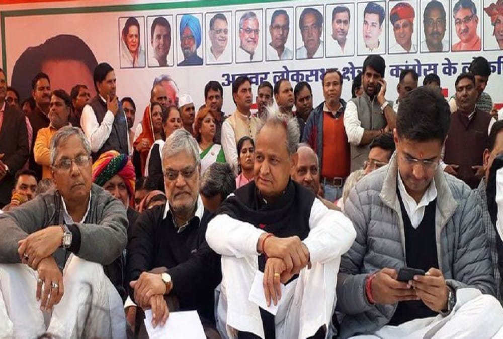 bjp congress candidate in rajasthan filing nomination for by poll