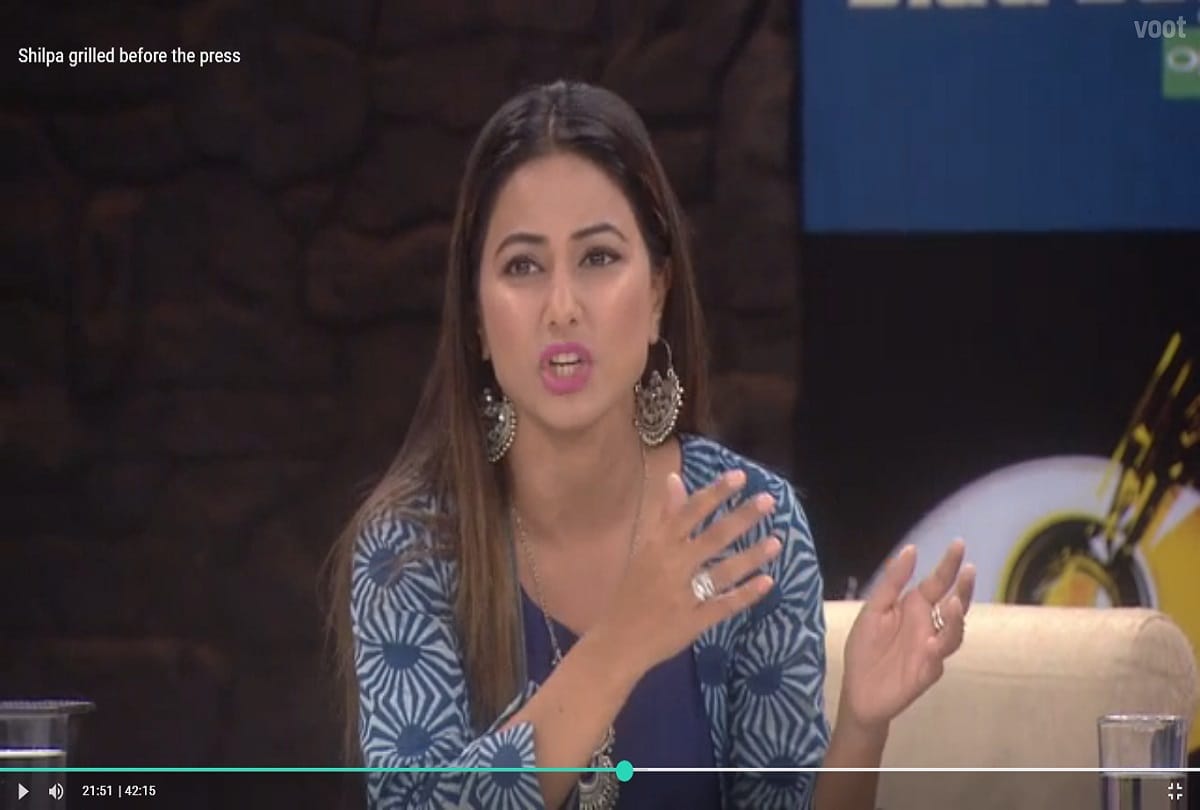 reporters questioned to hina khan about girls power in bigg boss 11