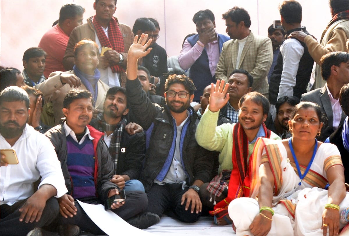 jignesh mevani asked pm modi about the development and the job he was to offer