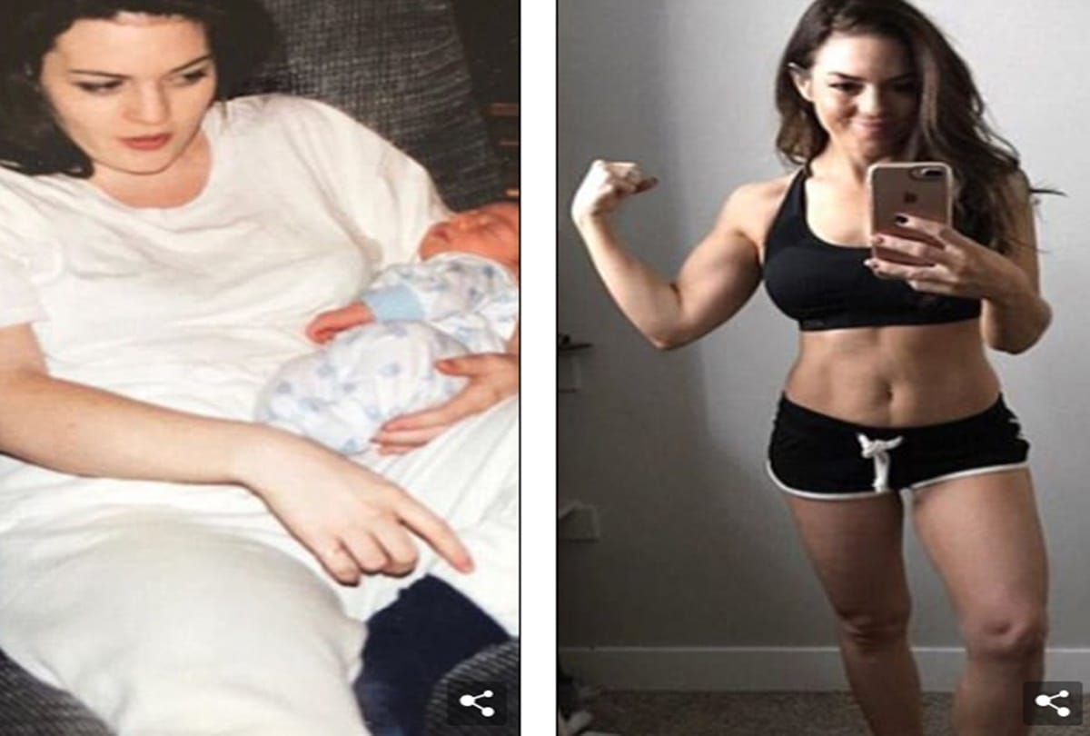 In the age of fourty three Mother of Seven proudly shows off her incredible body