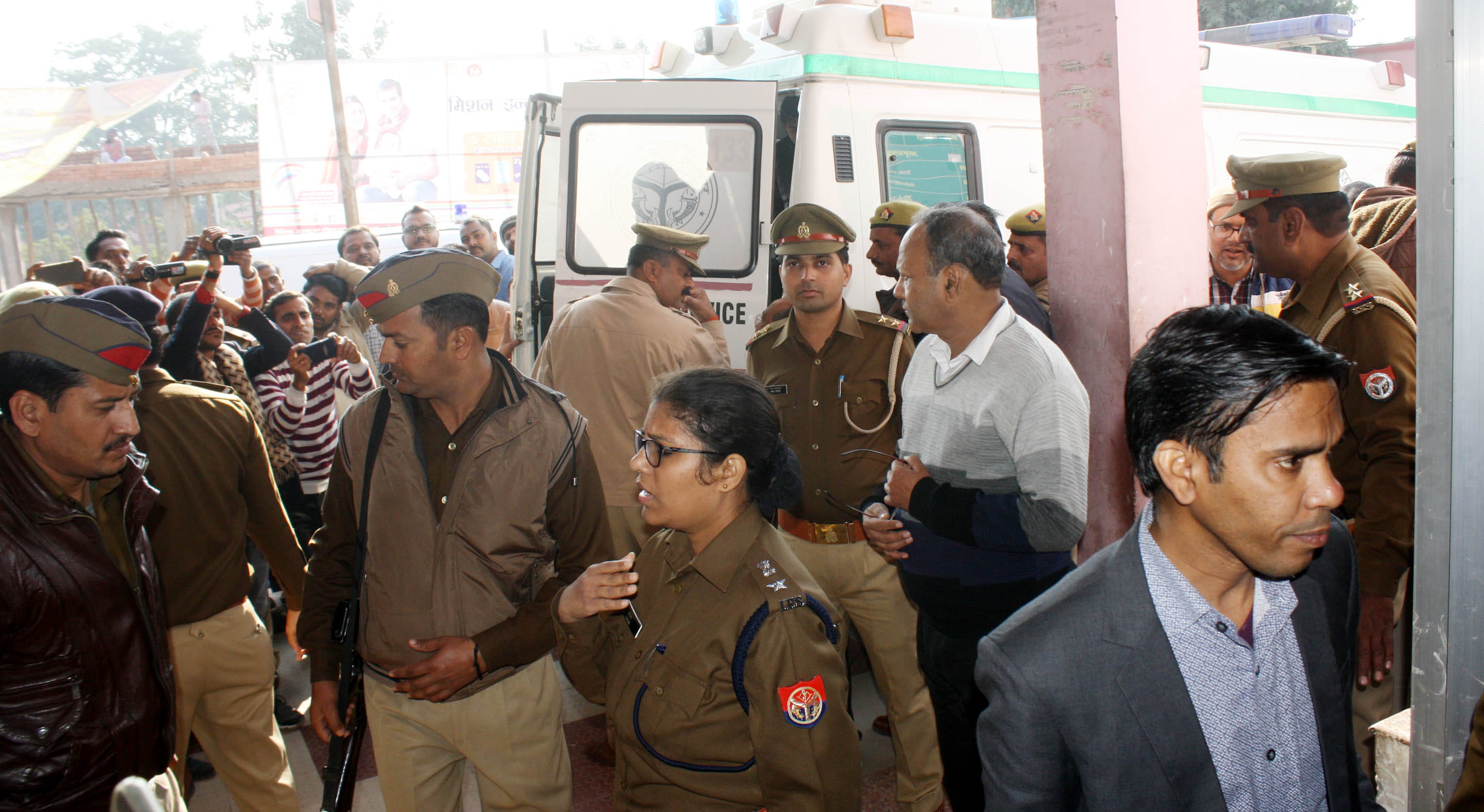 Mukhtar ansari suffering from heart attack and pray in temple 
