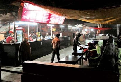 All food items at night food street 10 to 50 rupees expensive