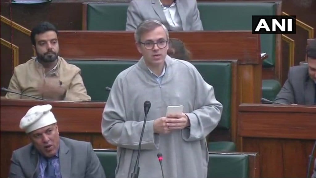 omar abdullah speaks about unrest kashmir in assembly