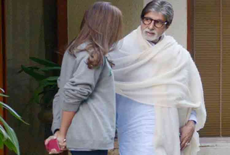 amitabh bachchan shared photos with his daughter shweta nanda