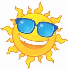 The sun shone, temperature improved slightly