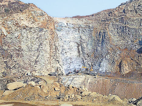 Illegal mining going on in mountains