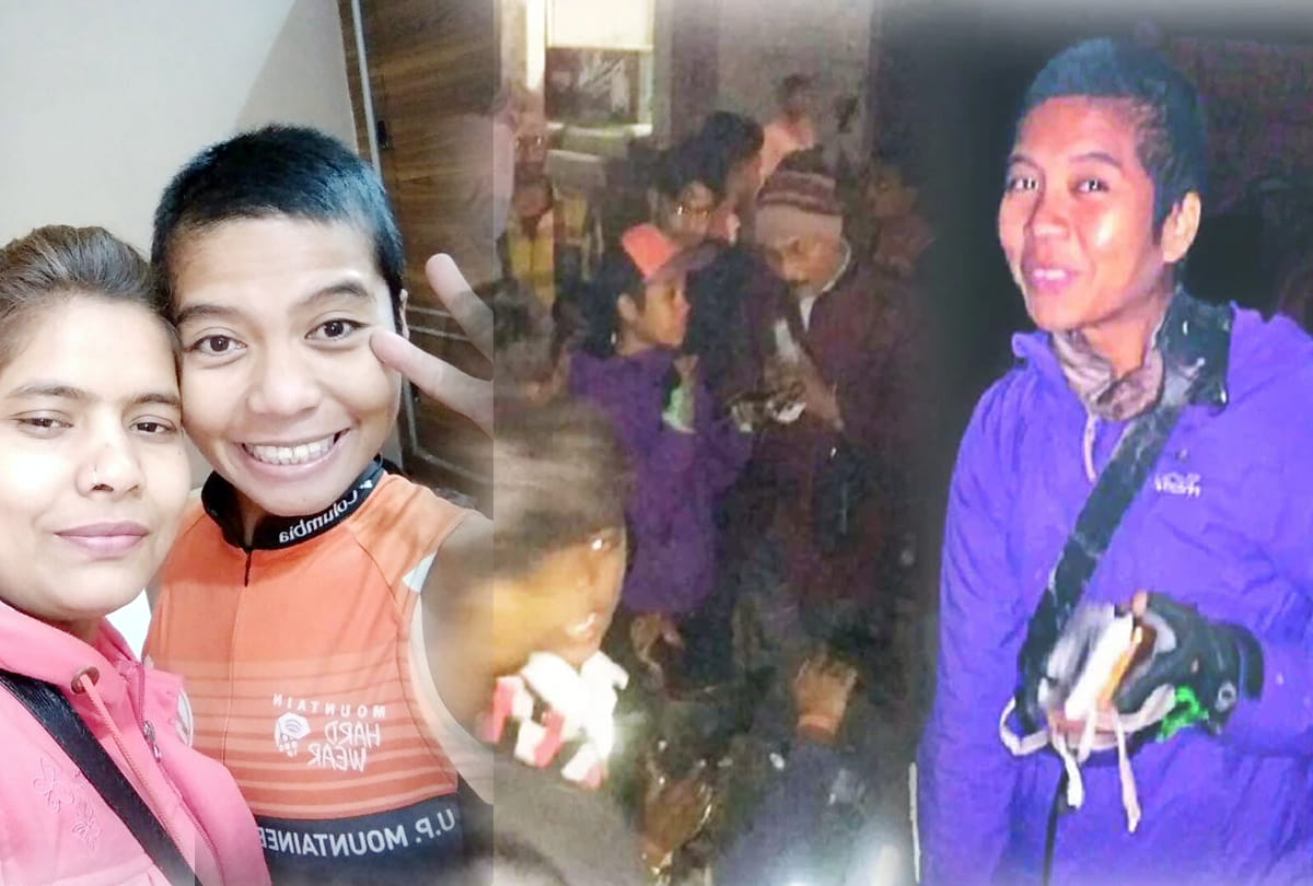 Philippines citizen charm came on cycling tour of India