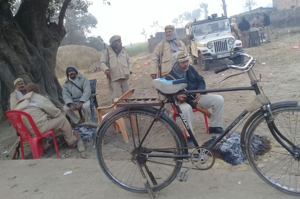 The youth of the village fled from the fear of police