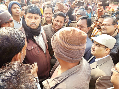 At the student's death in an accident