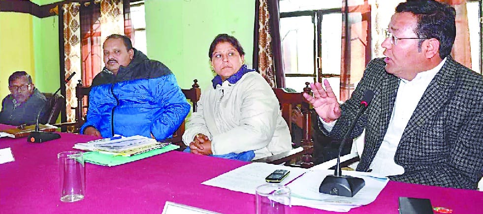 BJP supported members boycotted the meeting