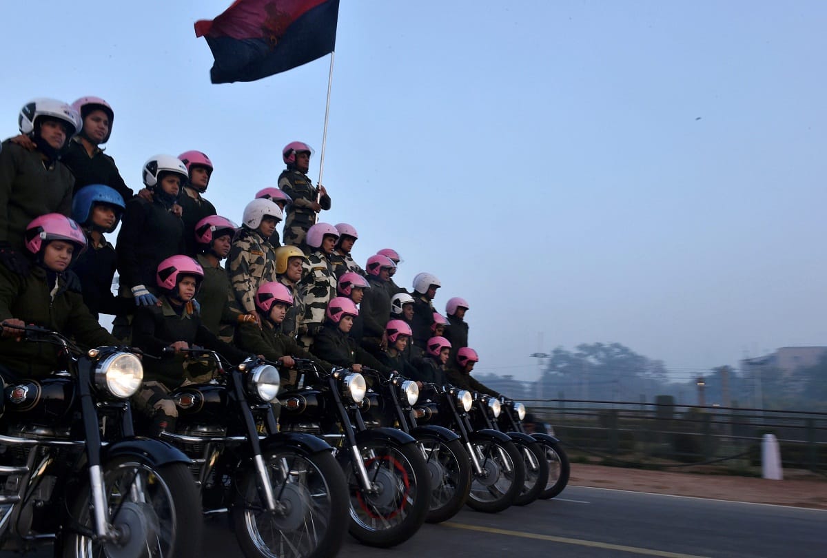 bsf daredevils practiced for January 26 parade 