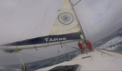 indian navy women crew INSV tarini reach back to india 