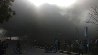 jaipur rajasthan big fire broke out in rose marriage garden today