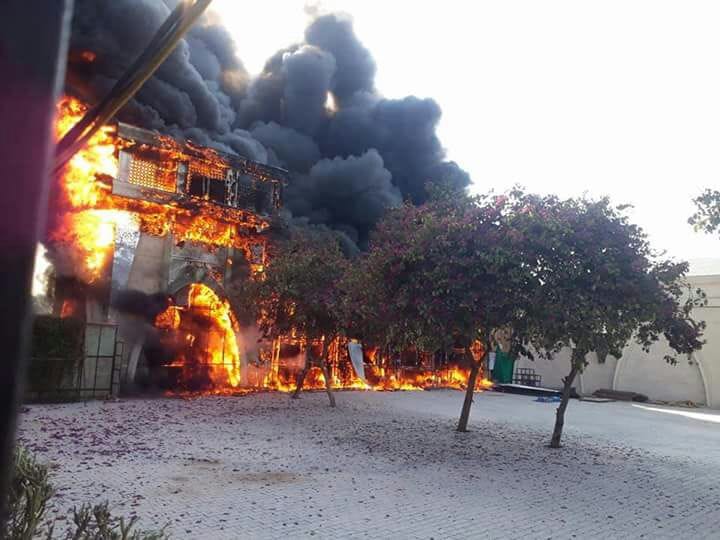 jaipur rajasthan big fire broke out in rose marriage garden today