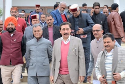 opposition walkout during himachal assembly session at dharamshala