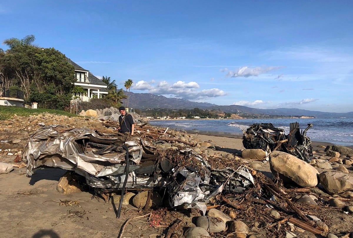 mudslide in california, 13 people died