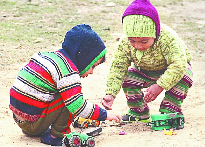 people Relief from frozen with cold