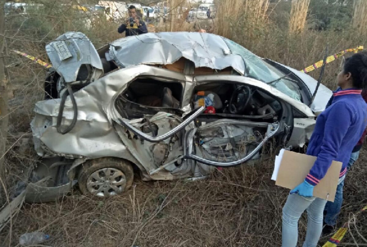 former mla of jharkhan son died in road accident