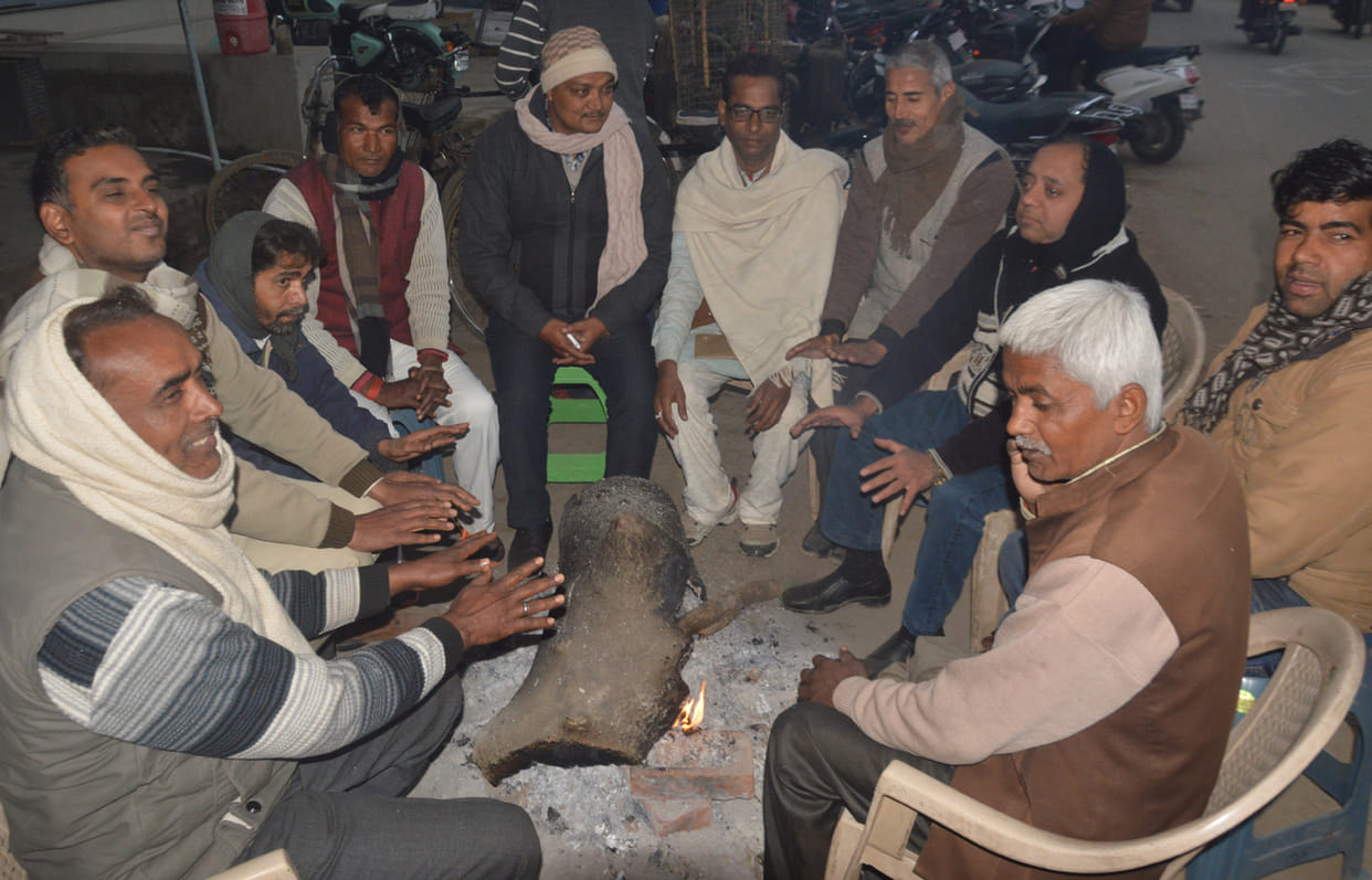 two collapsed due to cold in basti