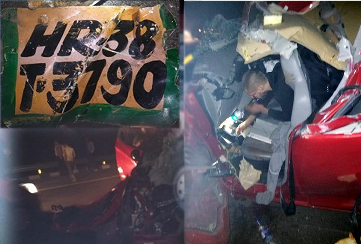 three Russians and one German civilian injured in accident at expressway