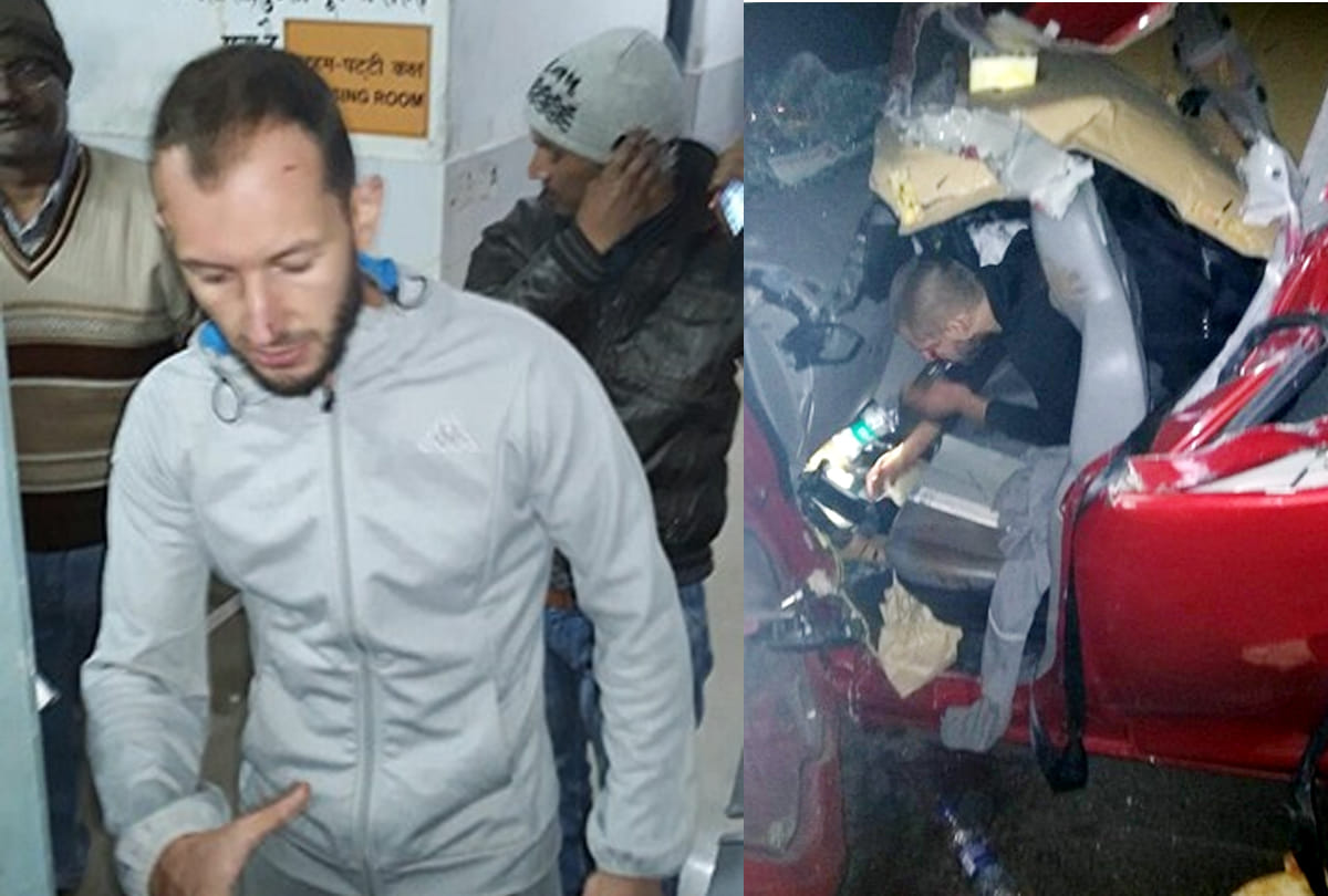  three Russians and one German civilian injured in accident at expressway