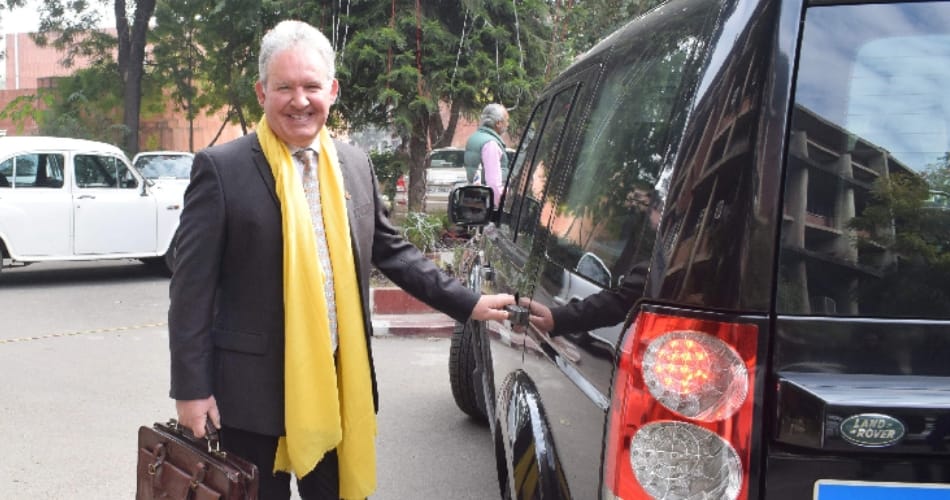 British Deputy High Commissioner, Andrew Array in Punjab University