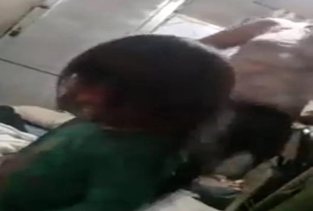 Cruel mum lifts her 3 year old daughter by her hair then brutally kicks her