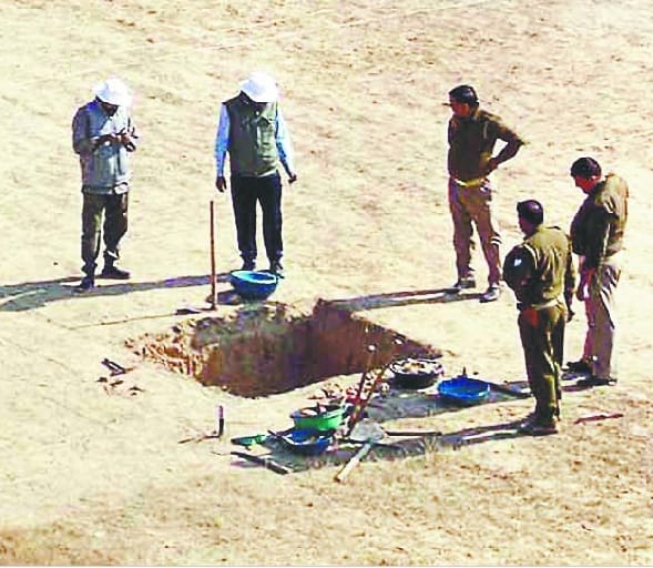 Excavation, dug for tranch