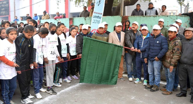 Khadak Singh won 21 km marathon