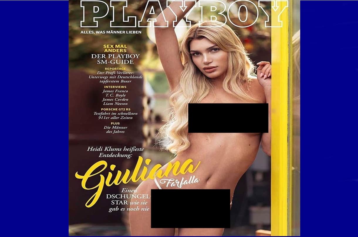 Giuliana Farfalla, First transgender model who strips for Playboy cover