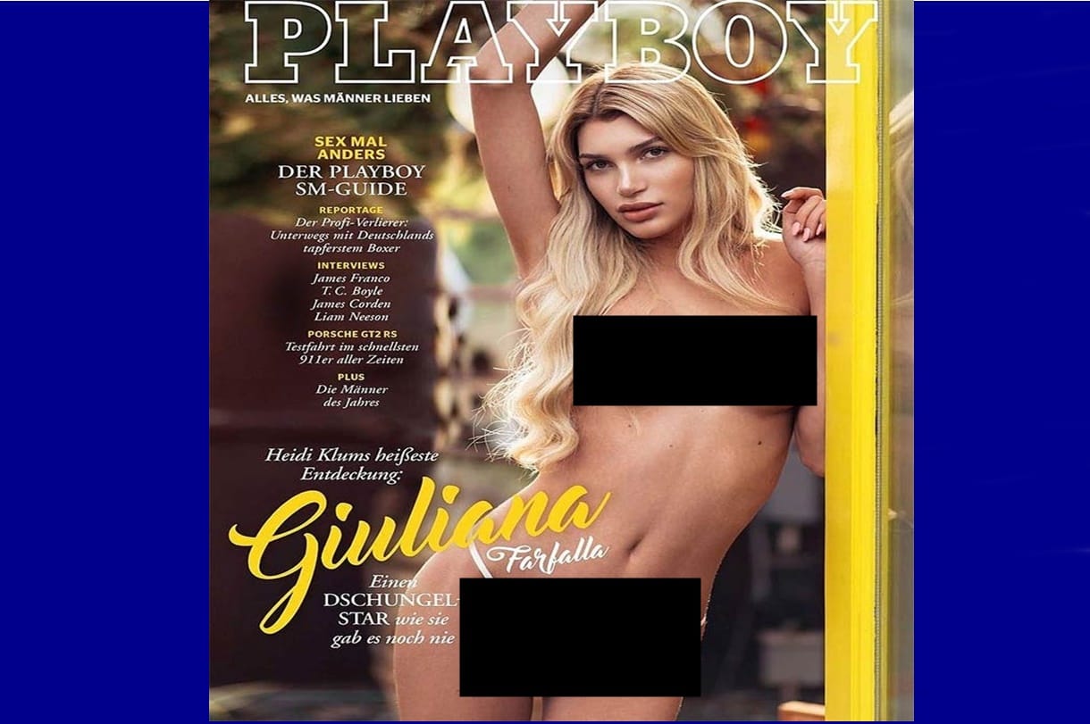 Giuliana Farfalla, First transgender model who strips for Playboy cover
