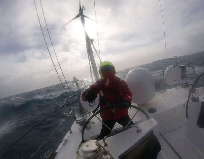 insv tarini female crew facing sea storm