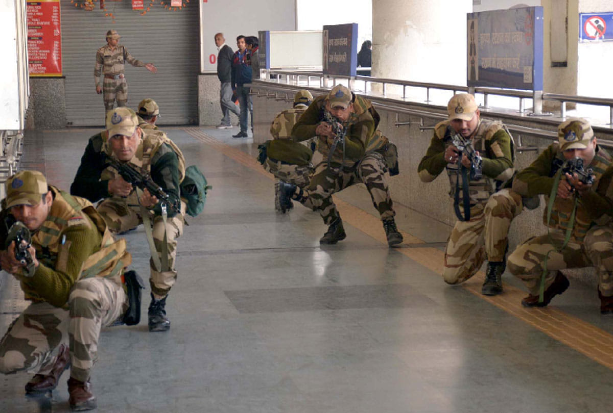 security action taken very fast after bomb information at airport.