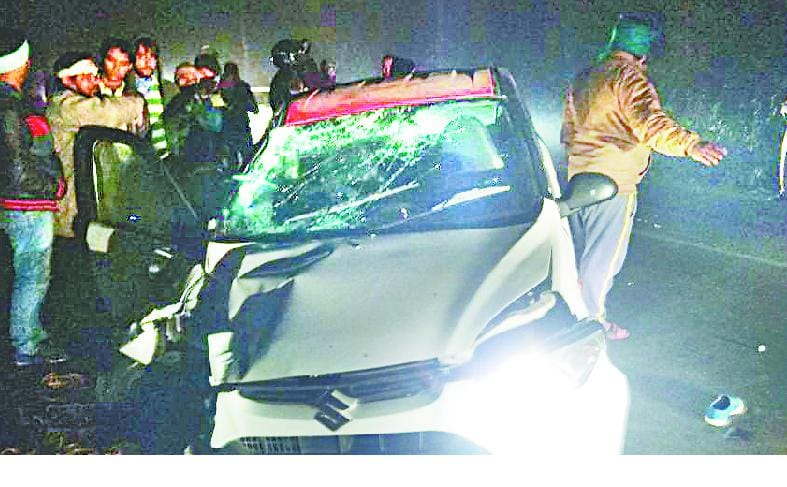 scooty rider dead in accident