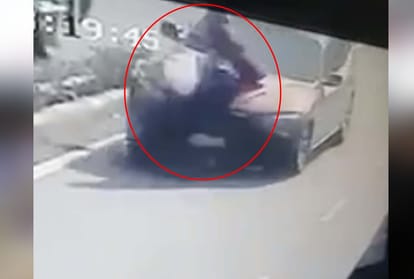 b.com student driving bmw hit an old man on road